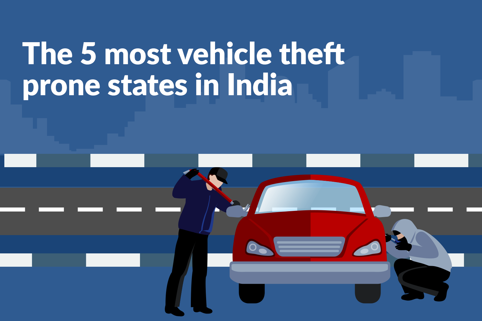 5 most vehicle theft prone states in india