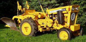 Yellow coloured TAFE tractor
